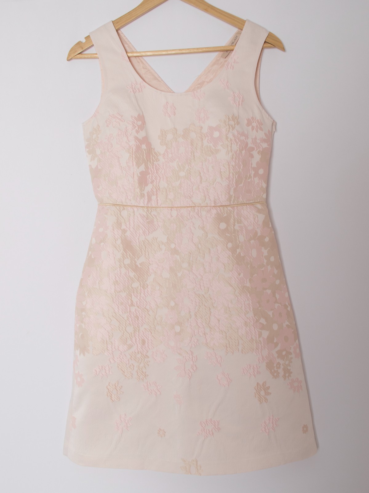 PennyBlack Jacquard A-Line Dress Mini blush pink floral Size XS