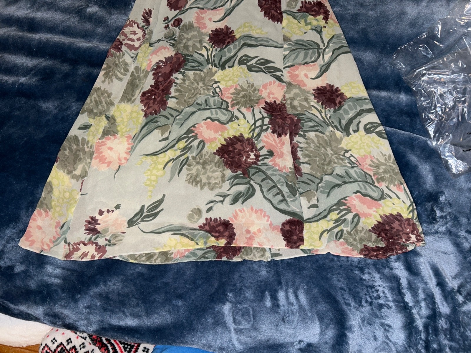 J Crew Dress – Womens Size 2 / Green, Floral Print 100% Silk Dress