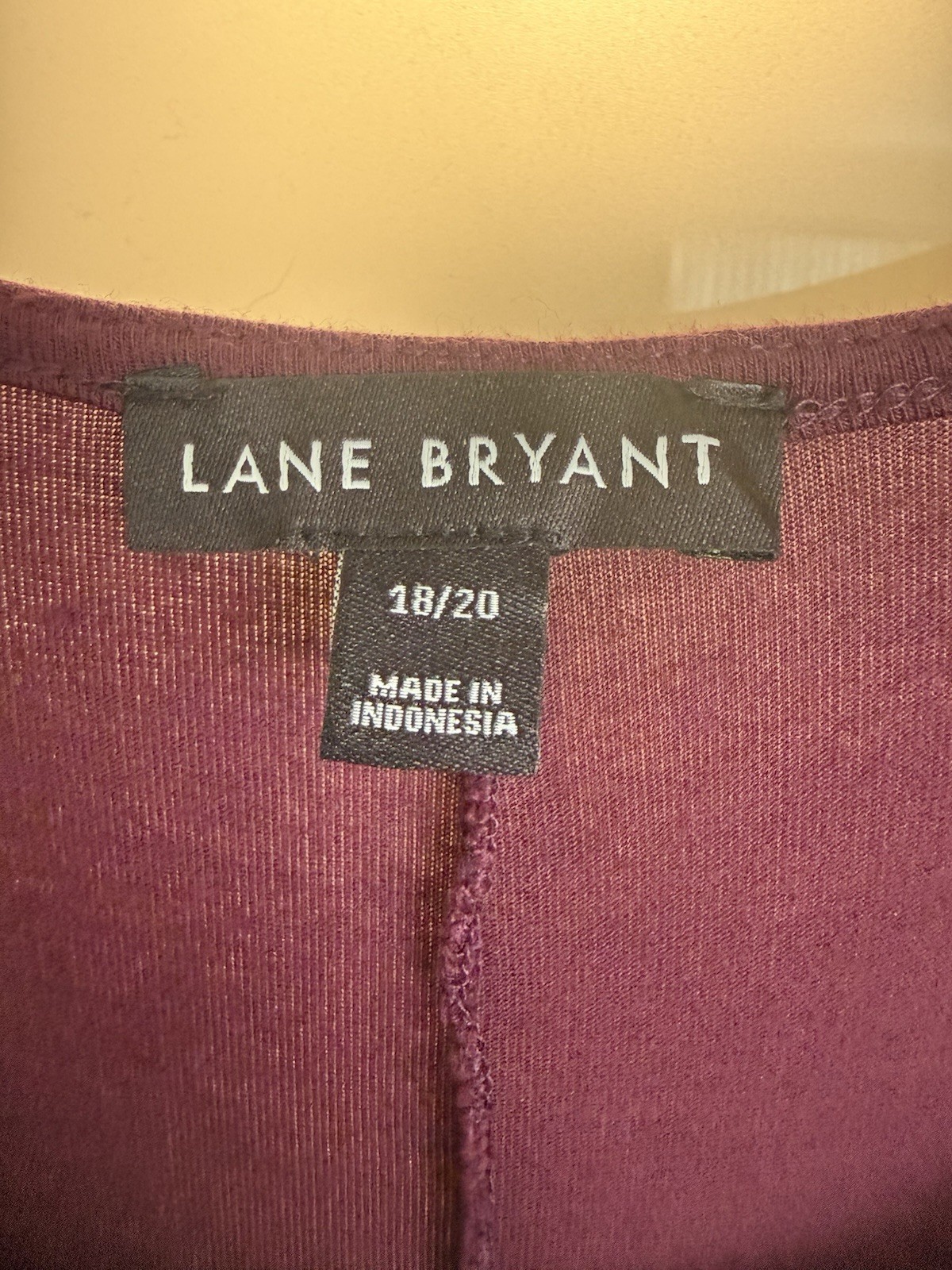 Lane Bryant Purple Solid Scoop Neck 3/4 Sleeve Knee Fit & Flare Dress 18/20
