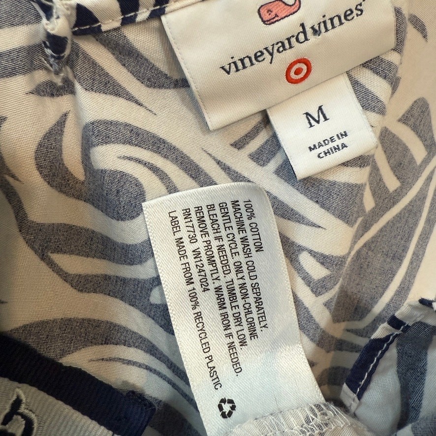 Vineyard Vines x Target medium ruffle belted nautical pockets dress D4 2469
