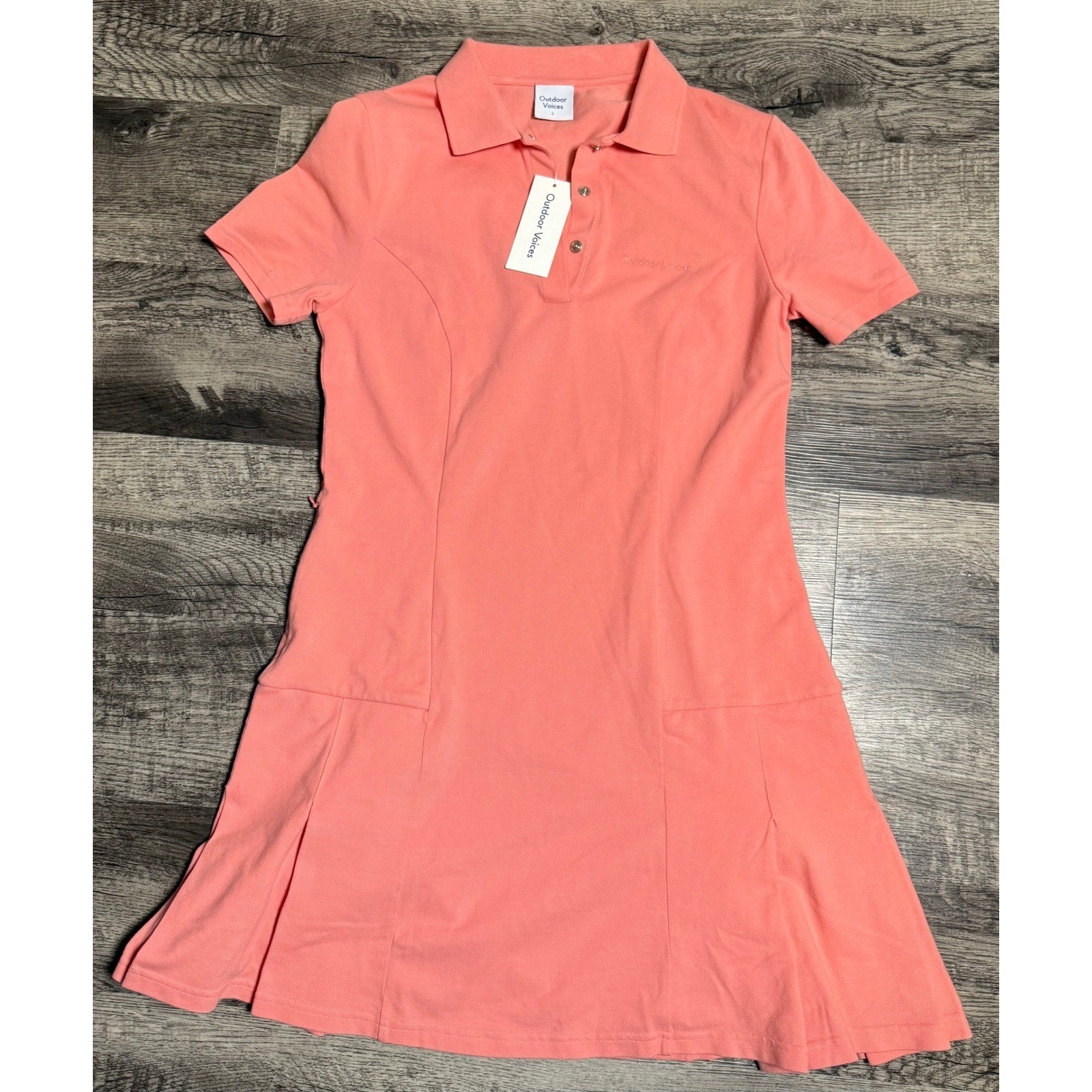 Outdoor Voices Lantana Sport Dress Coral S Athleisure Tennis Pickleball Golf
