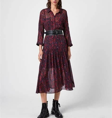***GORGOEUS***ALL SAINTS *ELEY PLUME* DRESS UK14, US10, EU42