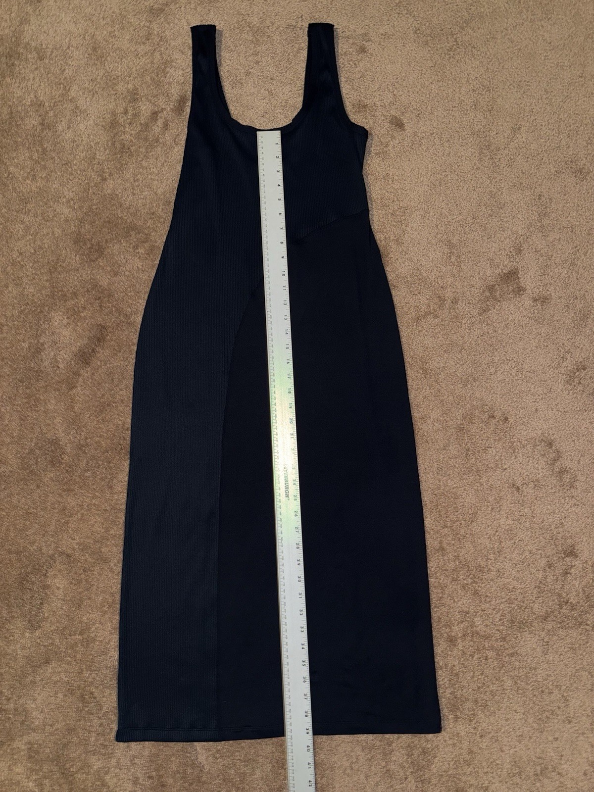 Eres Osmose Paneled Ribbed Stretch-Jersey Midi Dress Size M/L