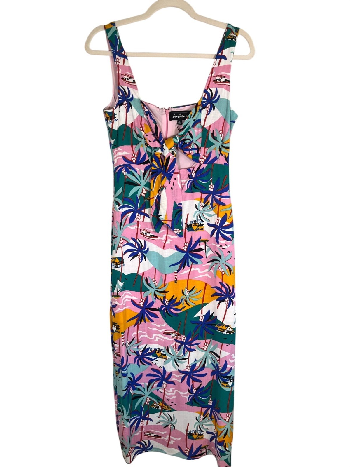 Colorful Floral Tank Maxi Dress 6 Tropical Preppy Festival Babydoll Resort Chic