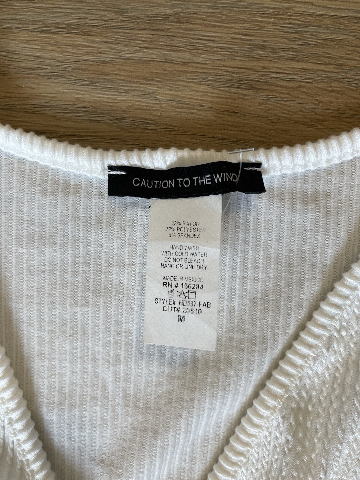Caution To The Wind Beautiful White Dress Ruffles Medium NEW