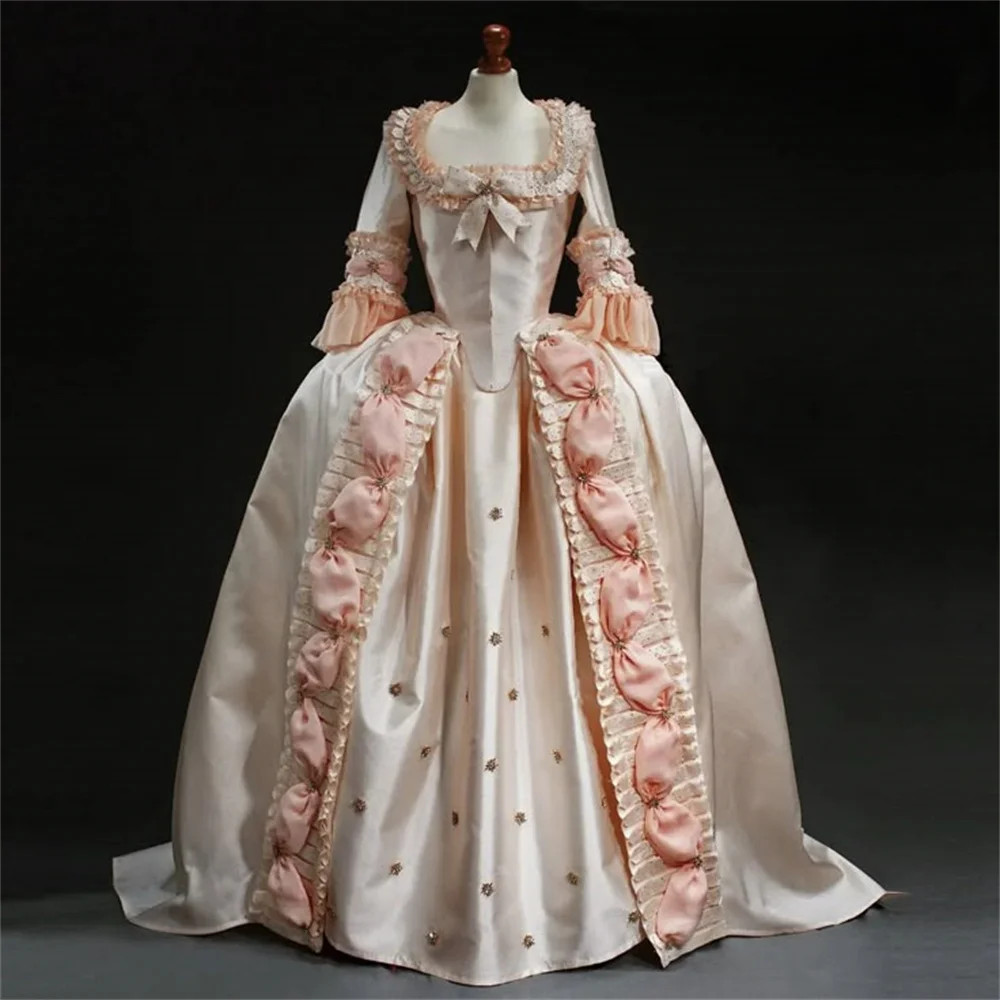 18th Century Marie Antoinette Pink Rococo Princess Dress Royal Queen Victoria