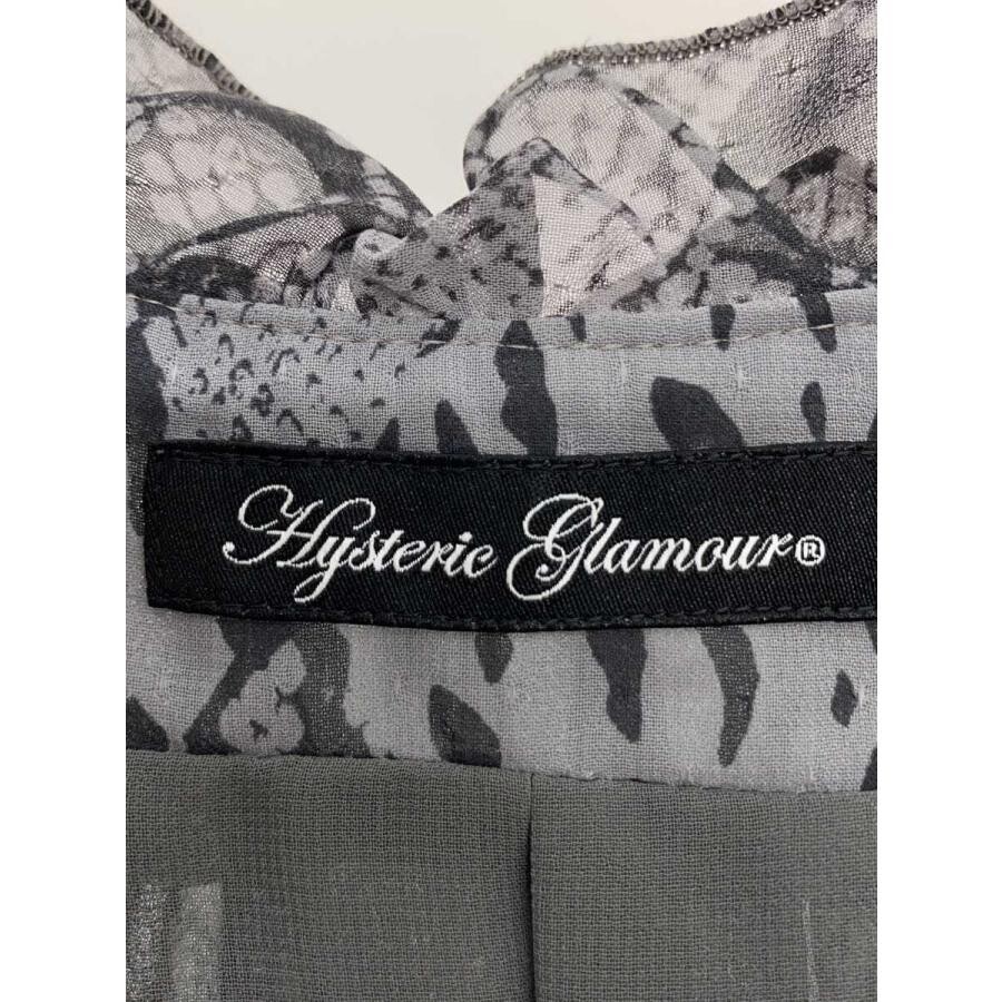 HYSTERIC GLAMOUR Gray Leopard Tunic Dress FREE Polyester Auth
