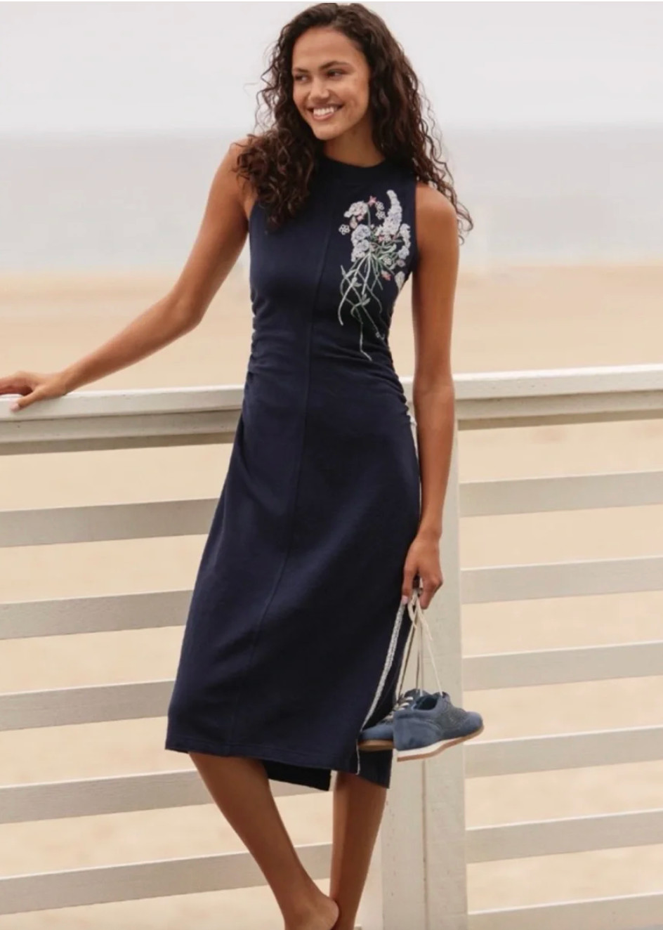 Anthropologie DAILY PRACTICE Sports Start Sleeveless Midi Dress Women’s Size S