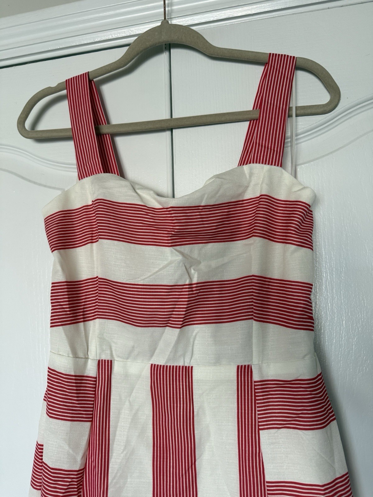 NWT VICI Everen Striped Maxi Dress Red/White Maxi Dress Large