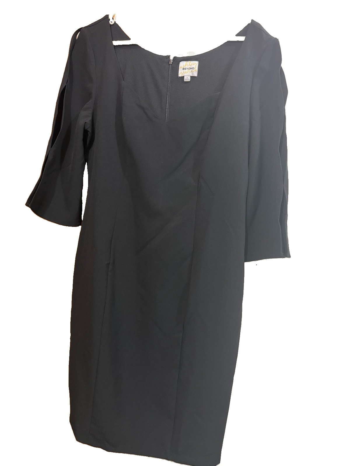 Ashley Graham Beyond Black Women Dress .Size 14 Polyster RN#63254