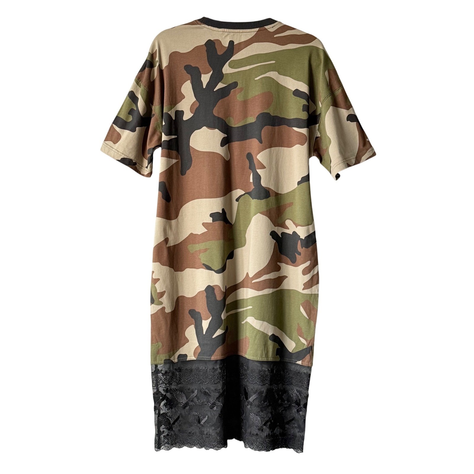 Adidas x Dry Clean Only Bangkok Camo Lace Tee Dress Small(Oversized Streetwear)