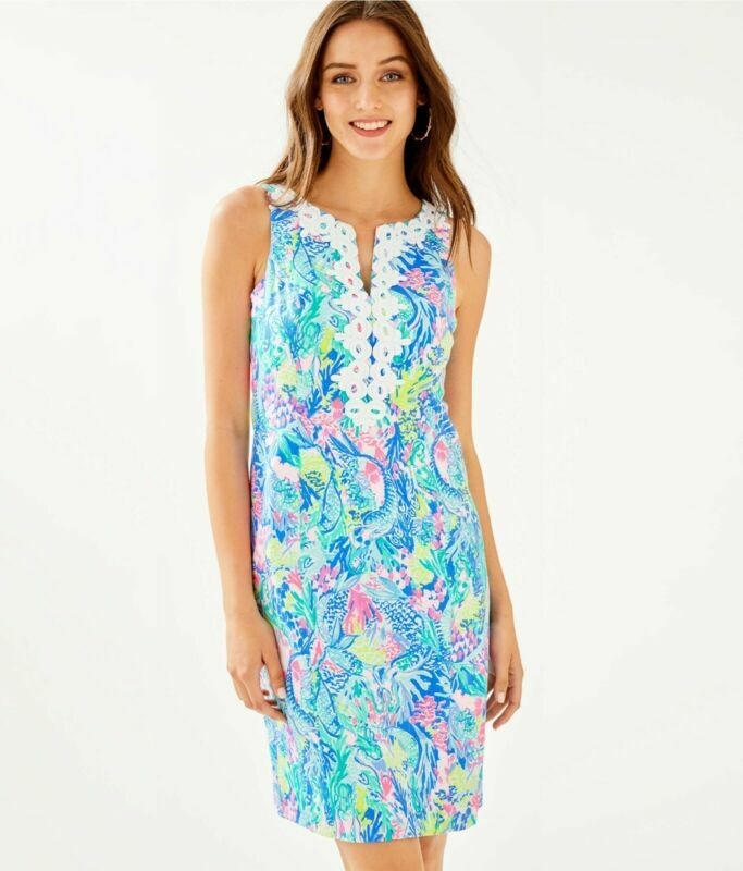 Lilly Pulitzer Gabby Stretch Shift Dress Knee Length