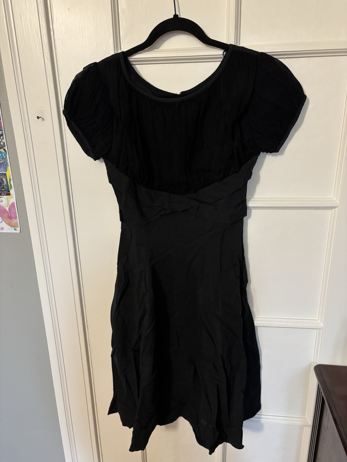 1940s Black Dress by Harco Originals, Union Label, Size 2