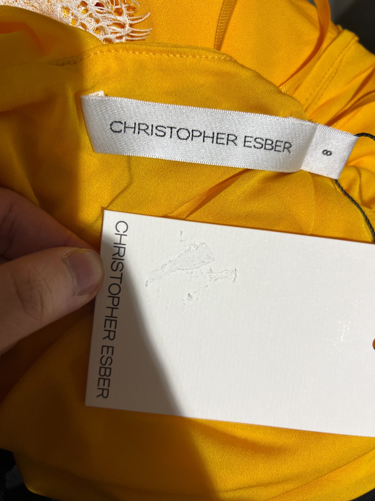 BNWT CHRISTOPHER ESBER MANGO GALATHEA ASYM MICRO DRESS – SIZE 4 US