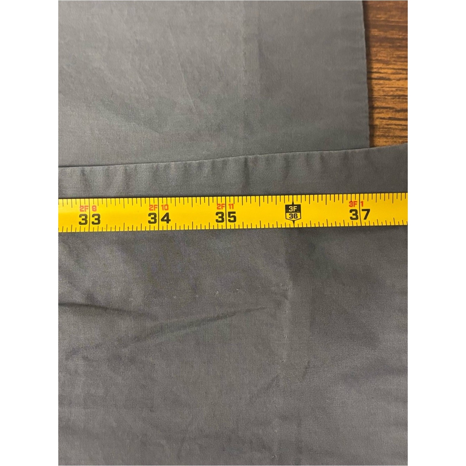 Margin Weathered Blue Cotton Wrap Midi Dress Tie Waist Pockets Size Medium