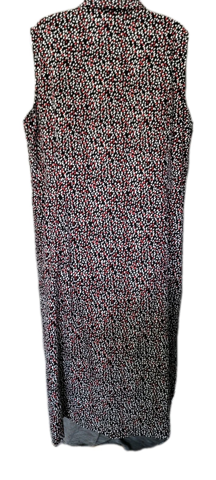 Dressbarn Women’s Maxi Shift Sheath Dress Plus Size 20W Career Black Button Up