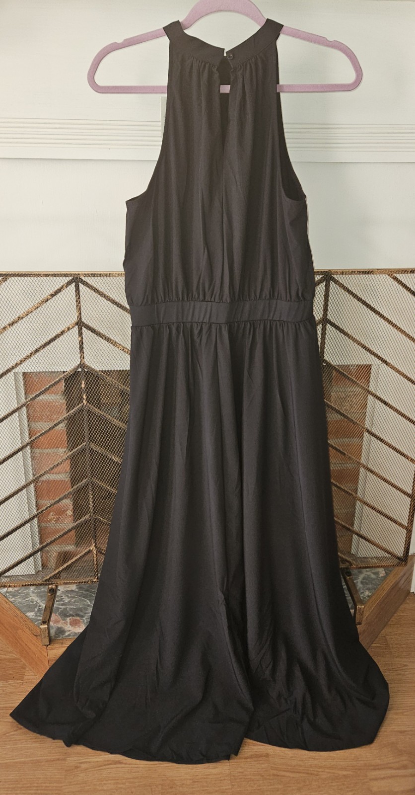 Halara Breezeful Sleeveless Keyhole Back Flowy Quick Dry Maxi Dress Sz. L. NWT