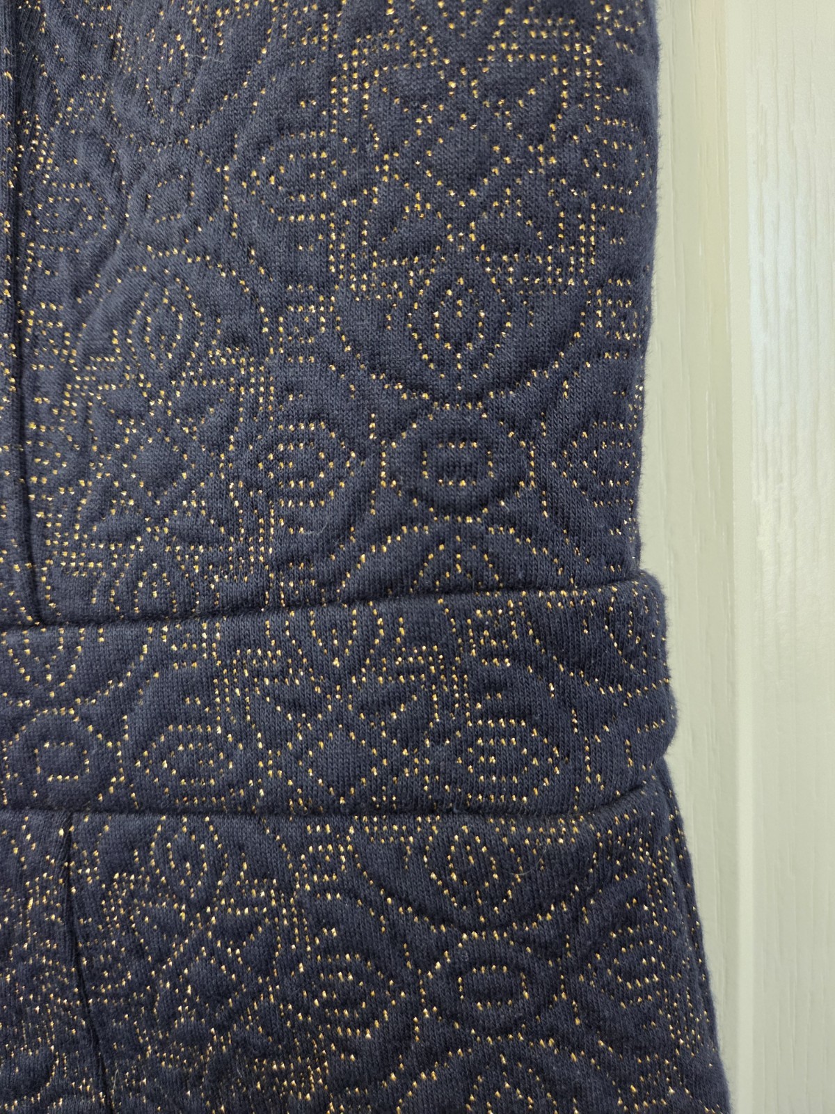 Michael (Michael Kors) Quilted Glittery Patterned NYE Mini Dress, Size Medium