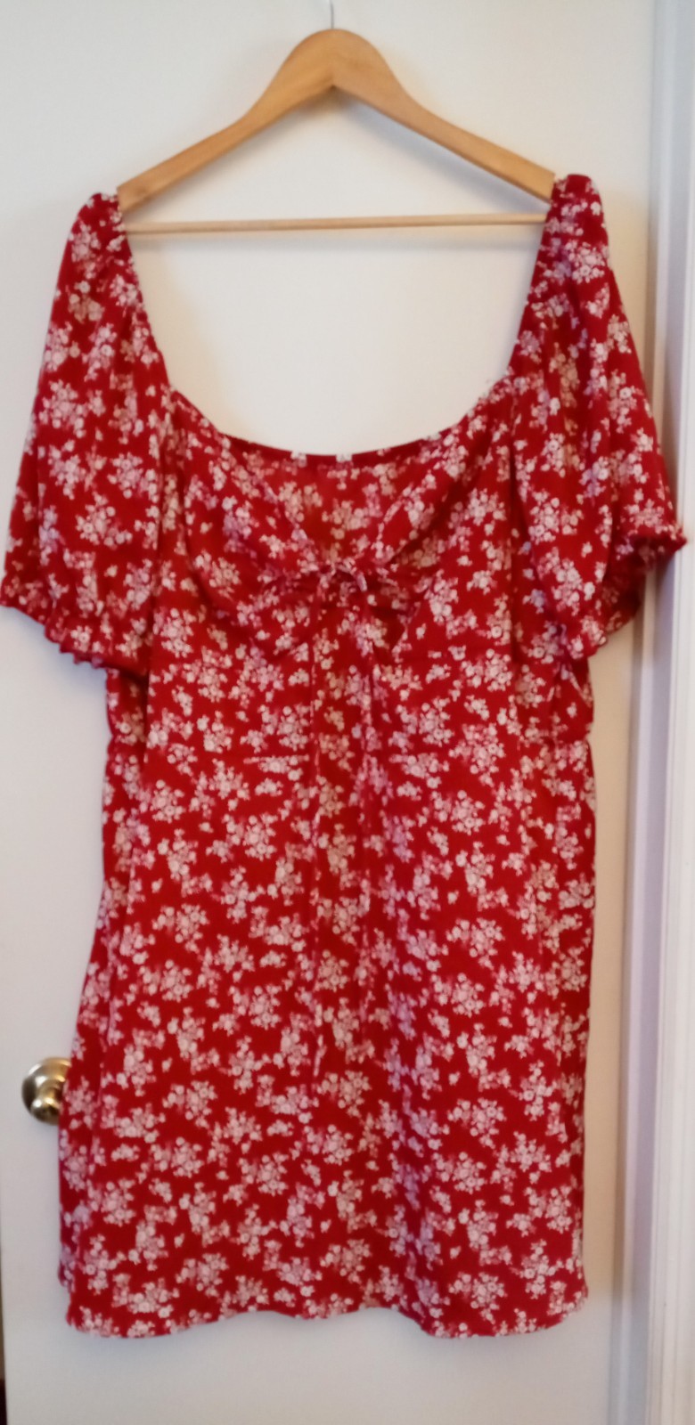 Shien Red Floral Cottage Core Dress Size 7x
