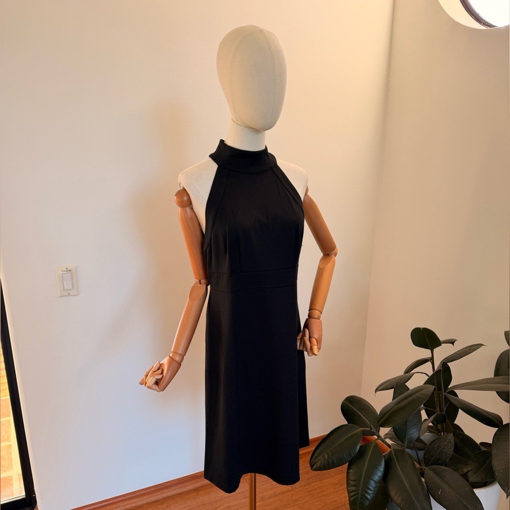 INC INTERNATIONAL CONCEPTS BLACK HALTER NECK DRESS 90’S Y2K 2000’S SLEEVELESS