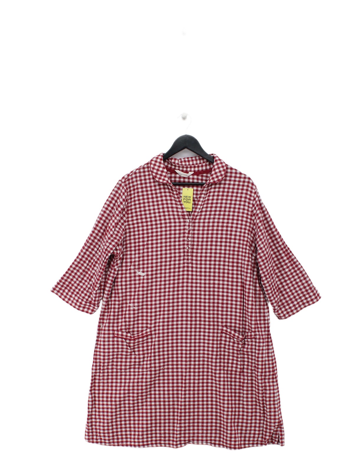 SEASALT CORNWALL Shirt Mini Dress UK20 in Red