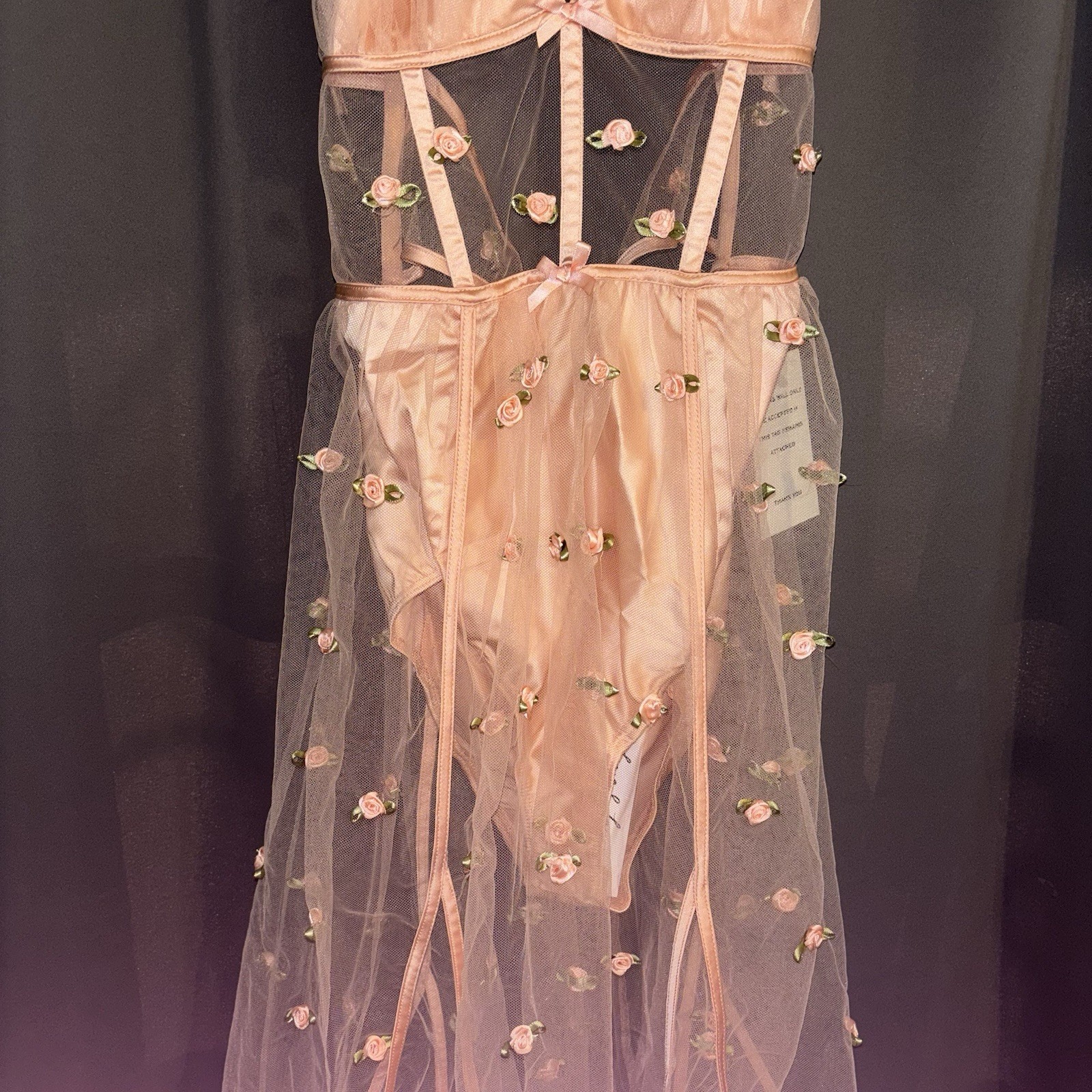 For Love & Lemons Jasmine Rosette Maxi Dress Size Small New With Tags