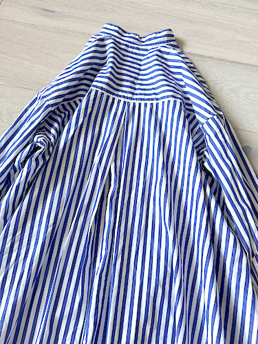Journal Standard Blue White Striped 100% Cotton Shirt Dress Size M Relaxed Fit