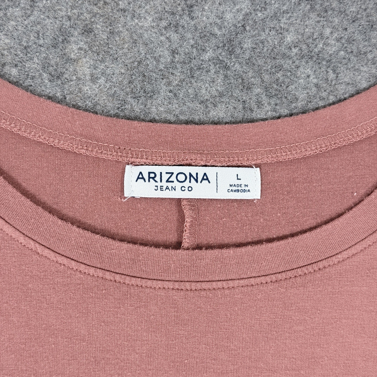 Arizona Jean Co Short Sleeve Stretch Pullover Dress Fits Women’s Size Large Pink