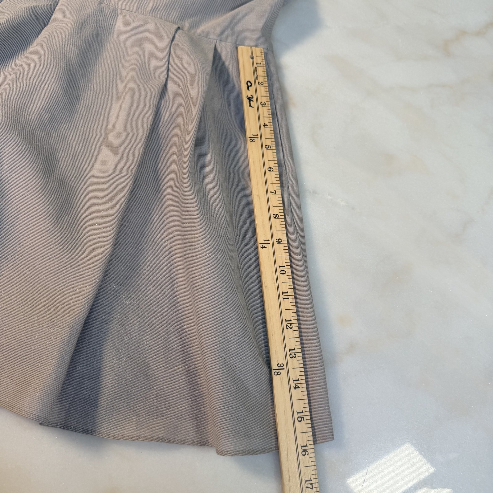BCBGeneration | Dress Mini Metallic Silver Open Back • Sz 0