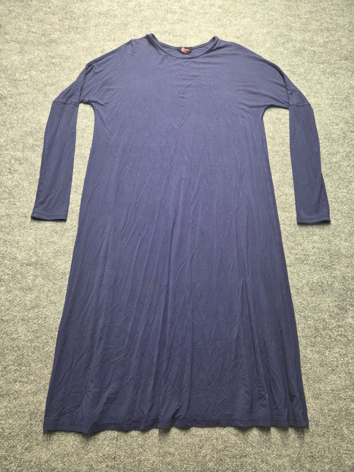Mayas Women’s Casual Long Shirt Blue Size XS Long Fitted Sleeves Bottom Flared
