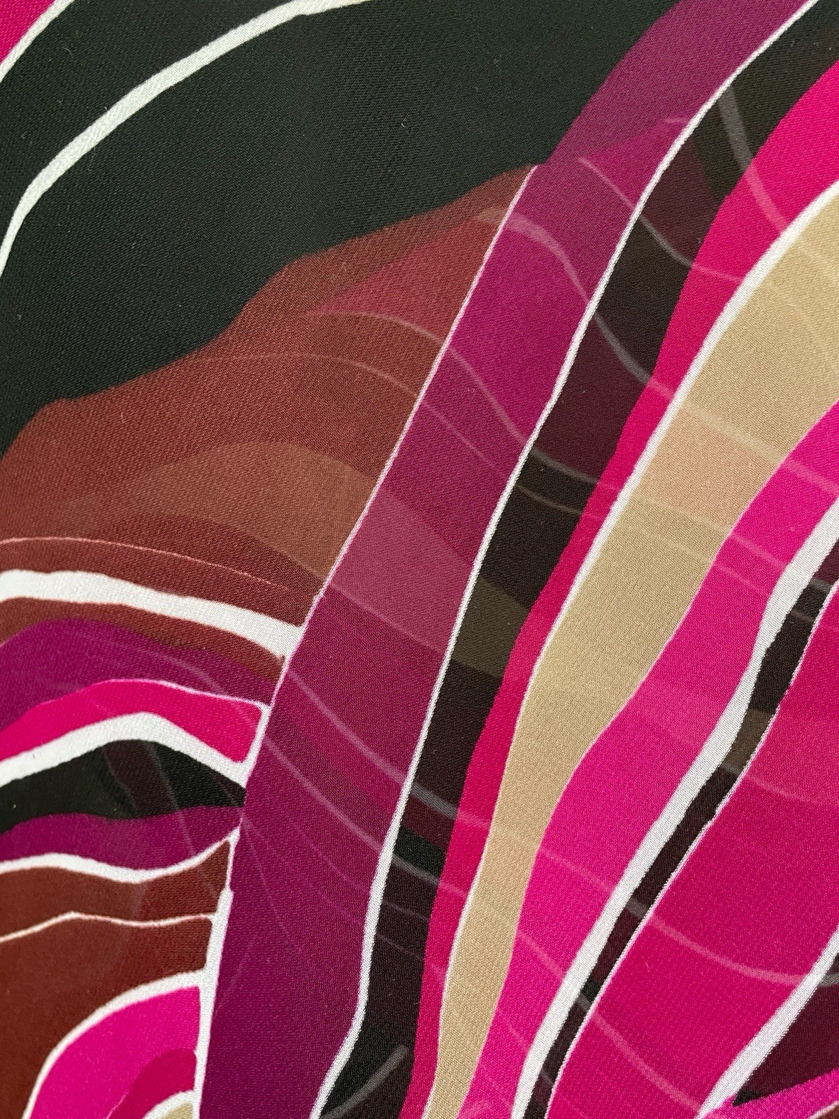 Vintage Y2K Eva Blue Pink black abstract beaded layered asymmetric slip dress S
