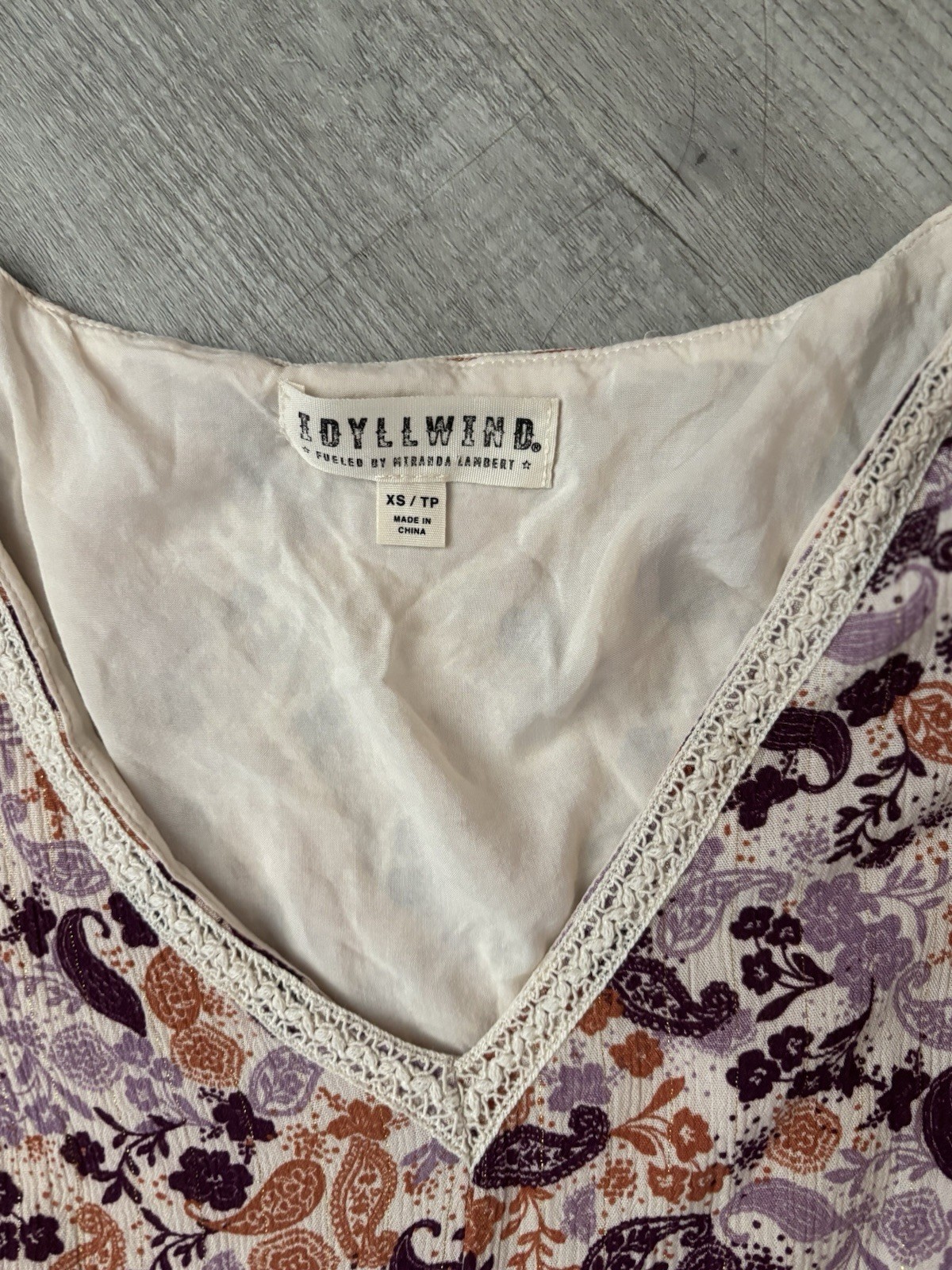 Idyllwind Fueled by Miranda Lambert Women’s X Small Lavender Blossom Western