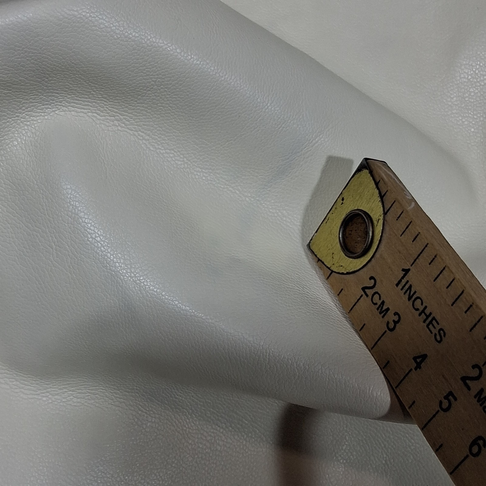 Musera Cream Faux Leather High Neck Asymmetrical Mini Dress XS sz2405282007193