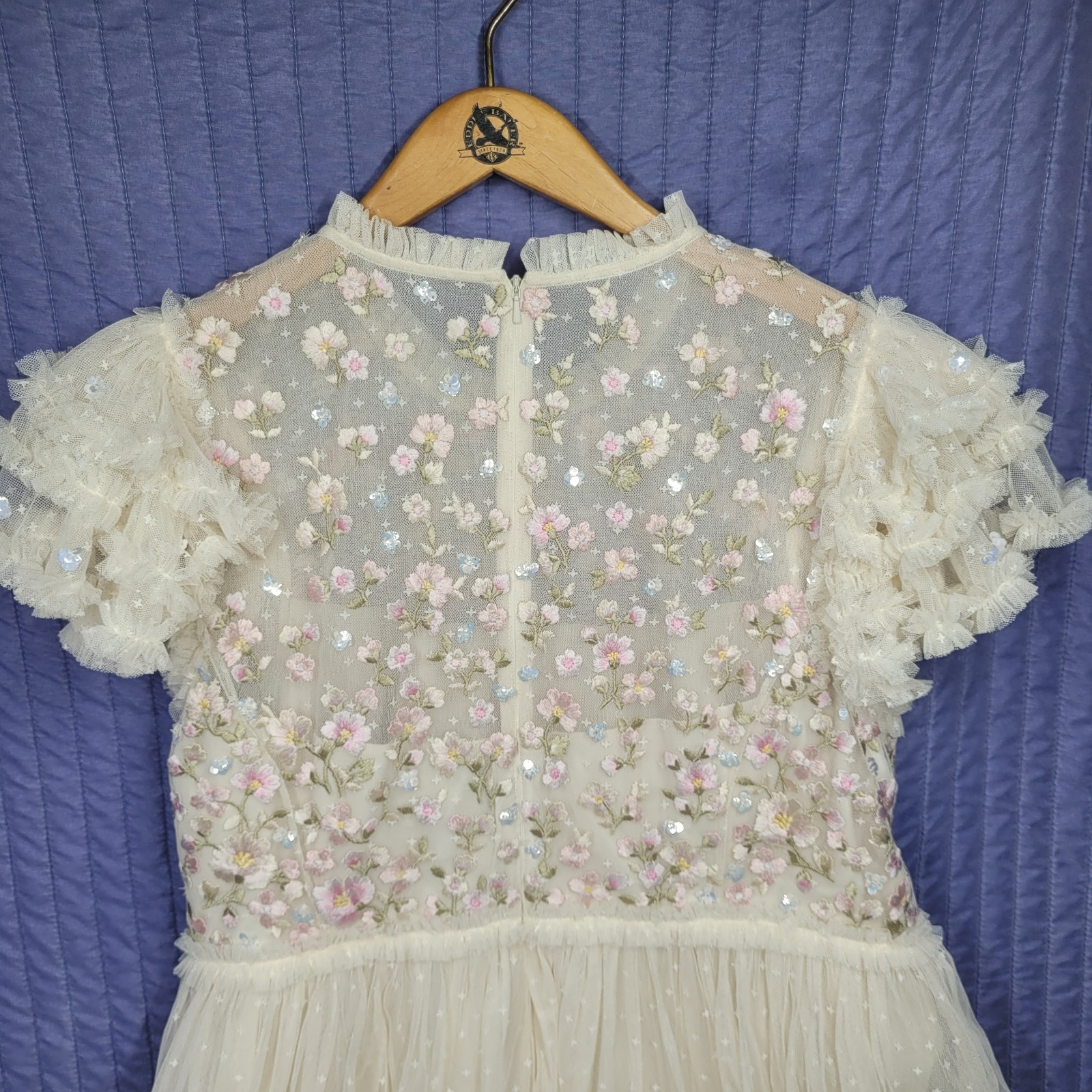 Needle Thread Dahlia Ditsy Bodice Round Neck Floral Embroidered Sequin UK20 US16