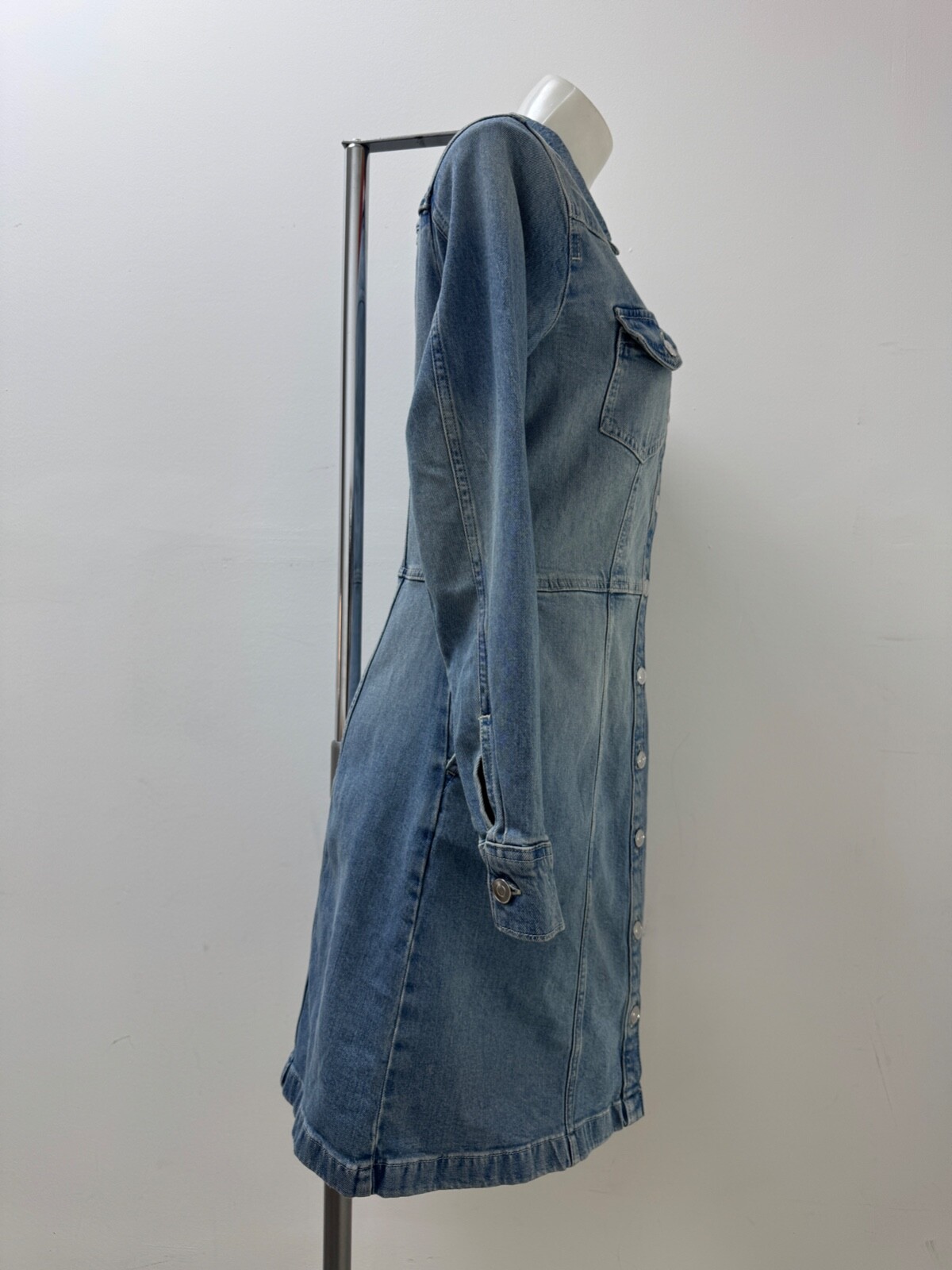 Ladies New Gap Denim Dress With Pockets In 3 colours Size XS S M L XL