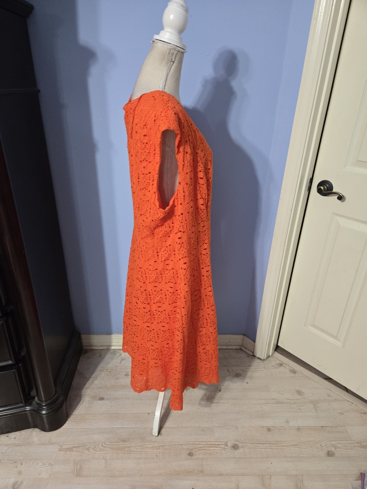 RN Studio Size 24W Dress Womens Orange Vneck