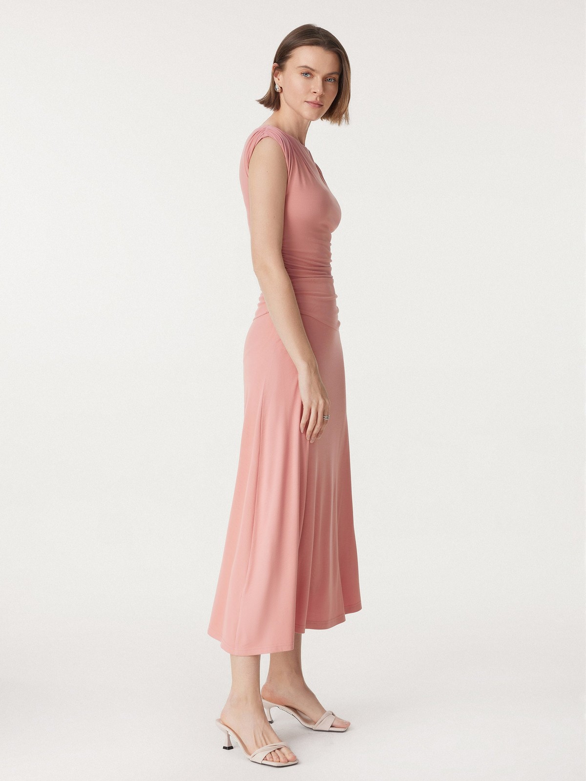 OGL Breezy Cooling Side Ruched Maxi Dress
