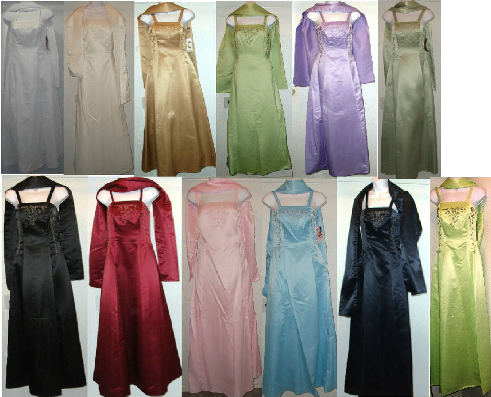 Genuine POLY USA special occasion or Bridesmaid dress, various colors and sizes