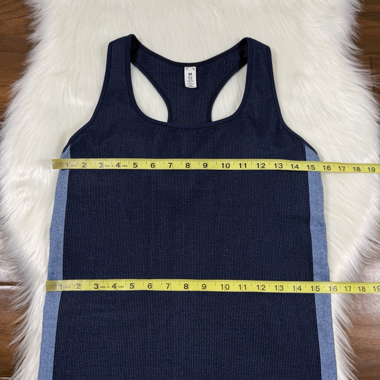 The Upside Women’s Size Medium Japanese Blue Seamless Rib Raf Dress