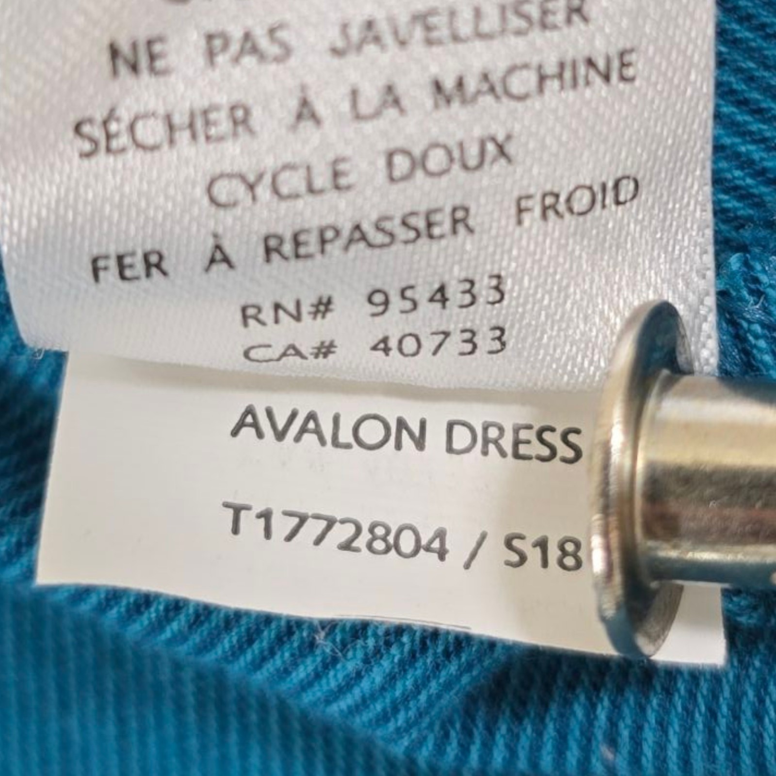 Toad & Co Avalon Dress Womens Medium Teal Blue Organic Cotton Tencel T1772804