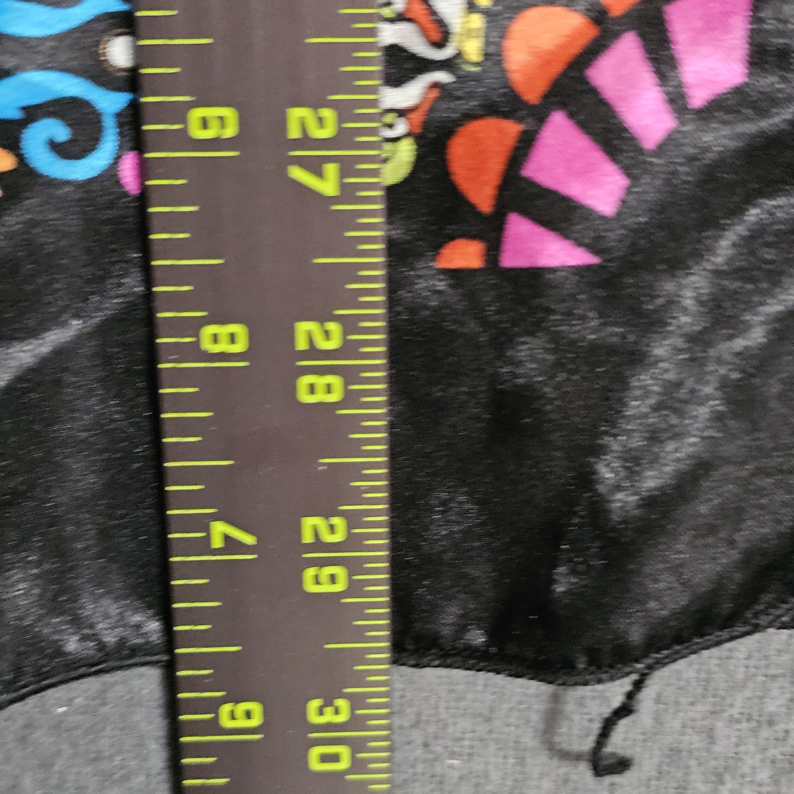 Ocean Breeze Large 100% Polyester Black Dress Stain Glass Print Strapless