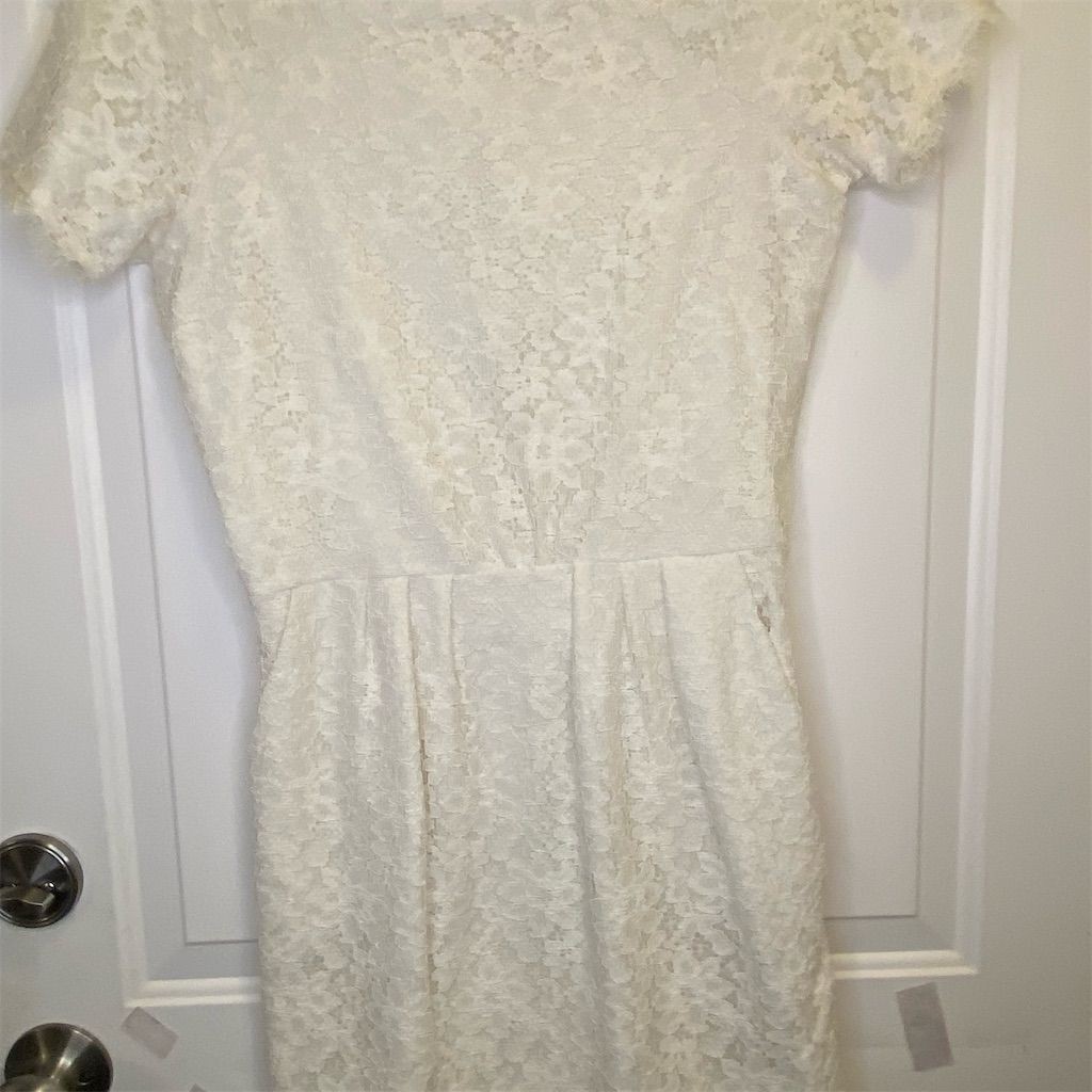 Dolce Vita Women’s White Lace Knee Length Dress Size S Party/Cocktail