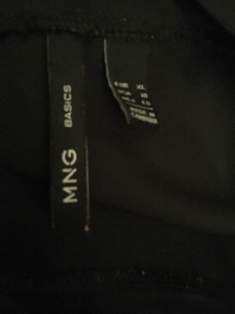 Mango Basic Black Shift Dress Usa 10