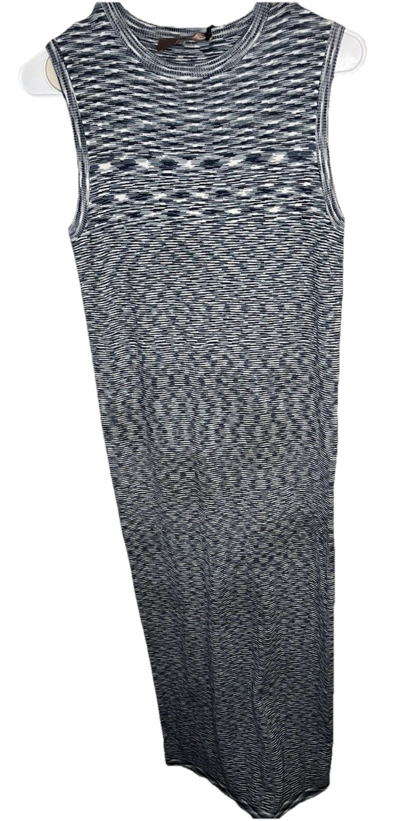 Shift Boutique Sleeveless Dress Blue White Maxi Bodycon Womens Size S NWT