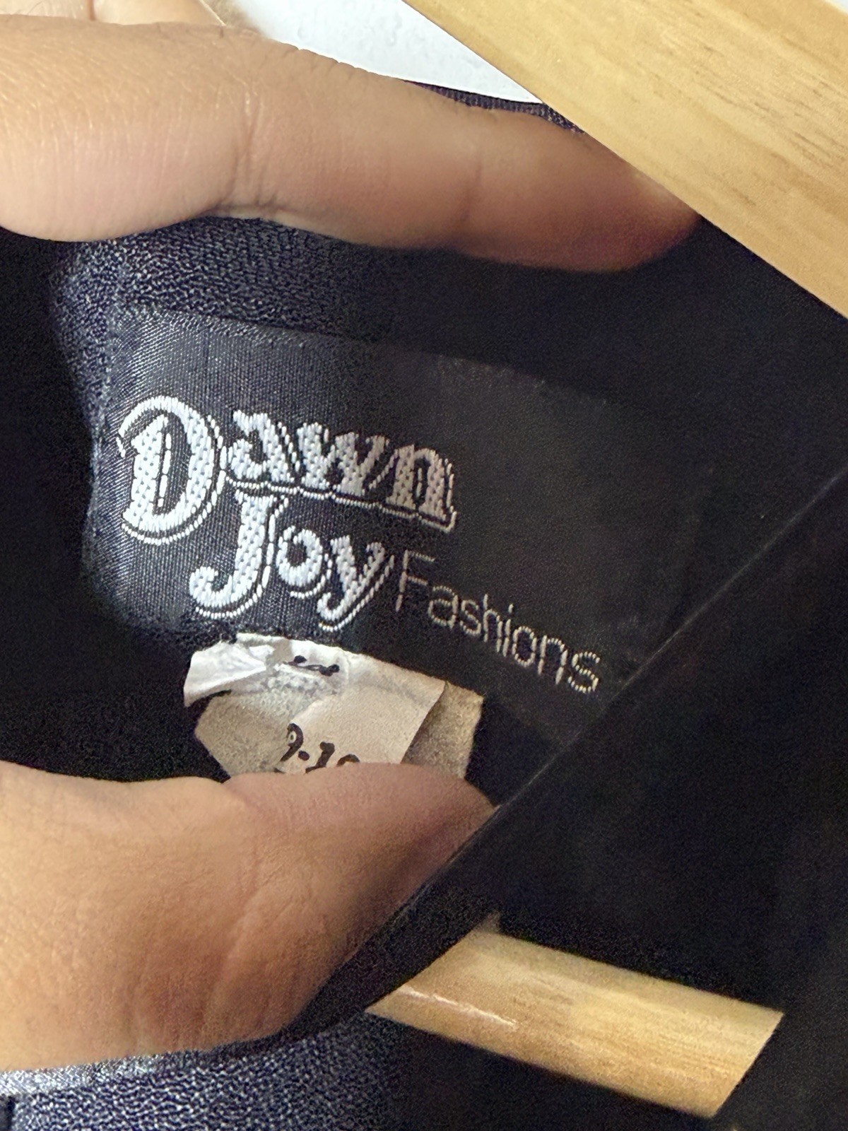 Vintage Dawn Joy Black Solid Sheath Dress Round Neck Long Sleeve Knee 9-10