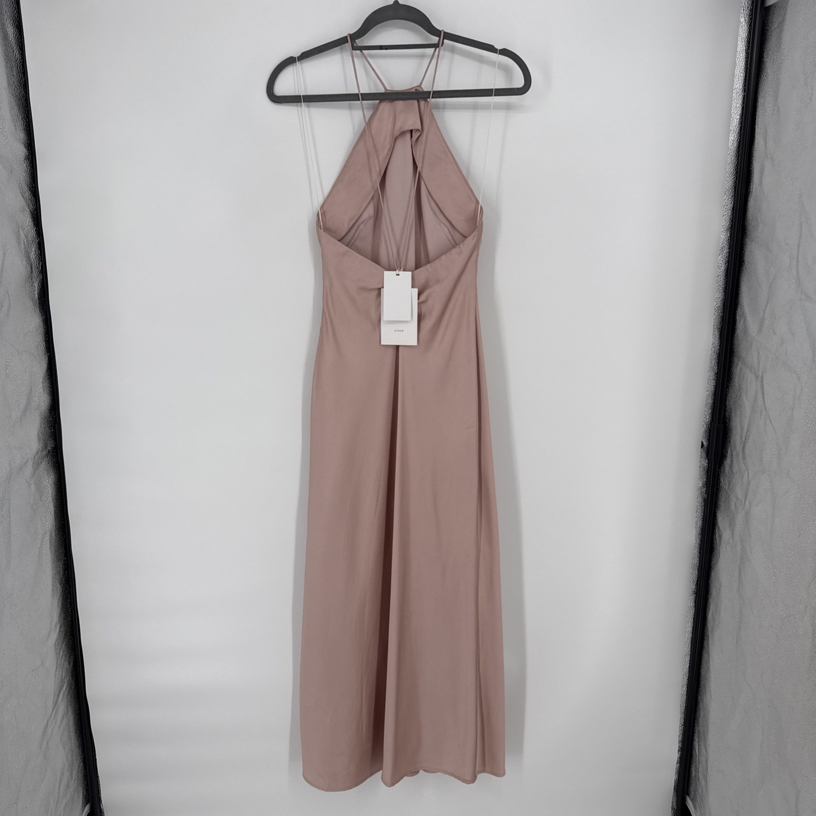 Significant Other Size US 2 Vienna Satin Blush Pink Slip Midi Dress New Flaw