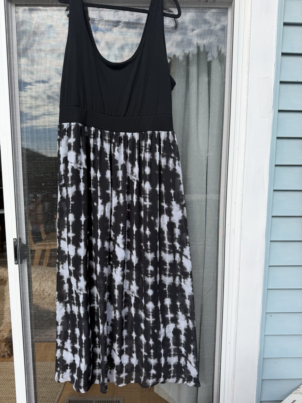 Women’s Torrid Size 3x Tank Dress Black Tie Dye