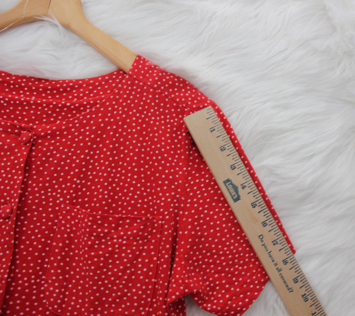 Vintage 1990s Capacity Knits Midi Red Ditsy Cotton Cottagecore Prairie Farm M