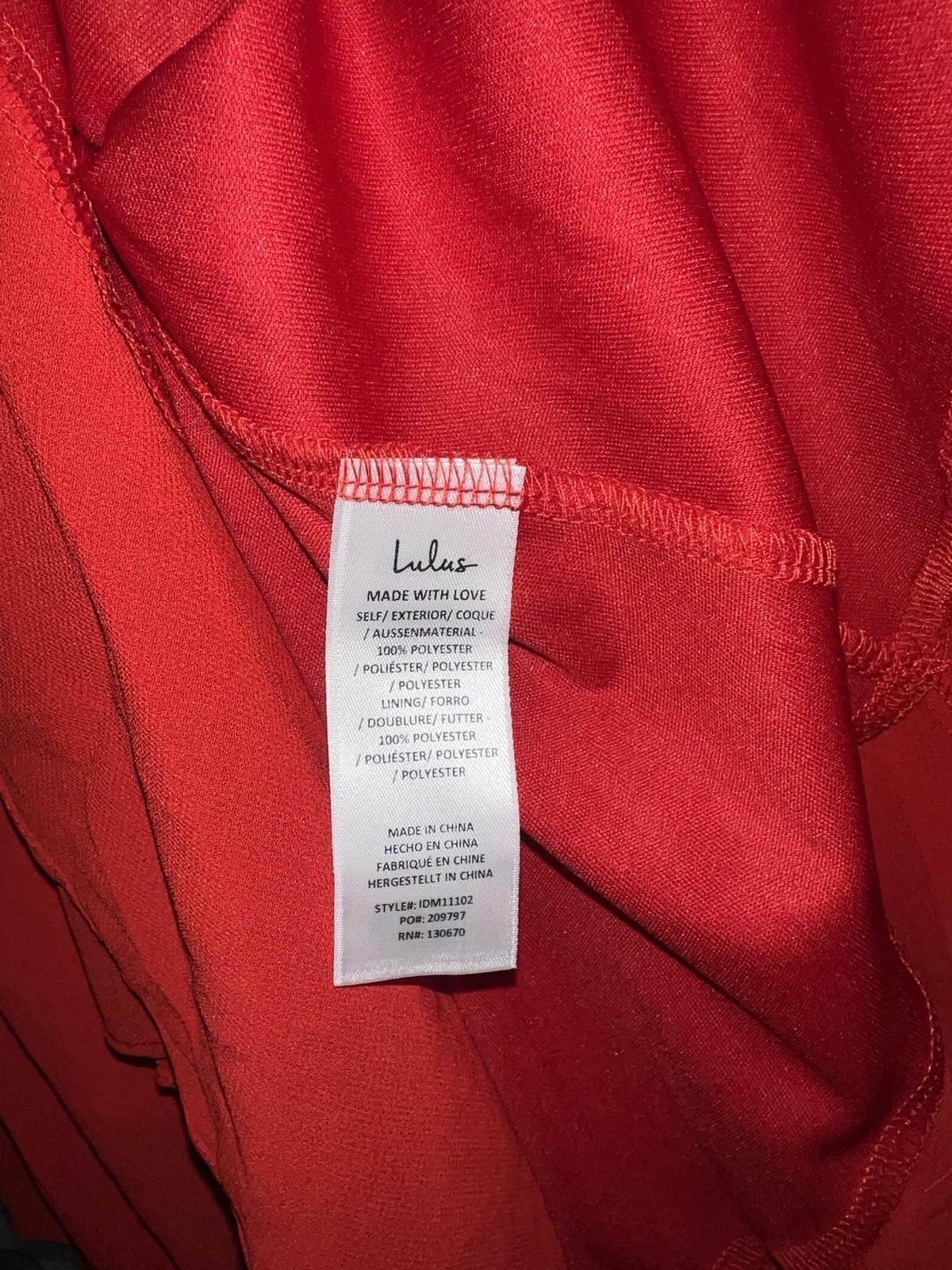 NWT! Lulus Thin Strap Sexy Micro Mini Dress Size Large – Red