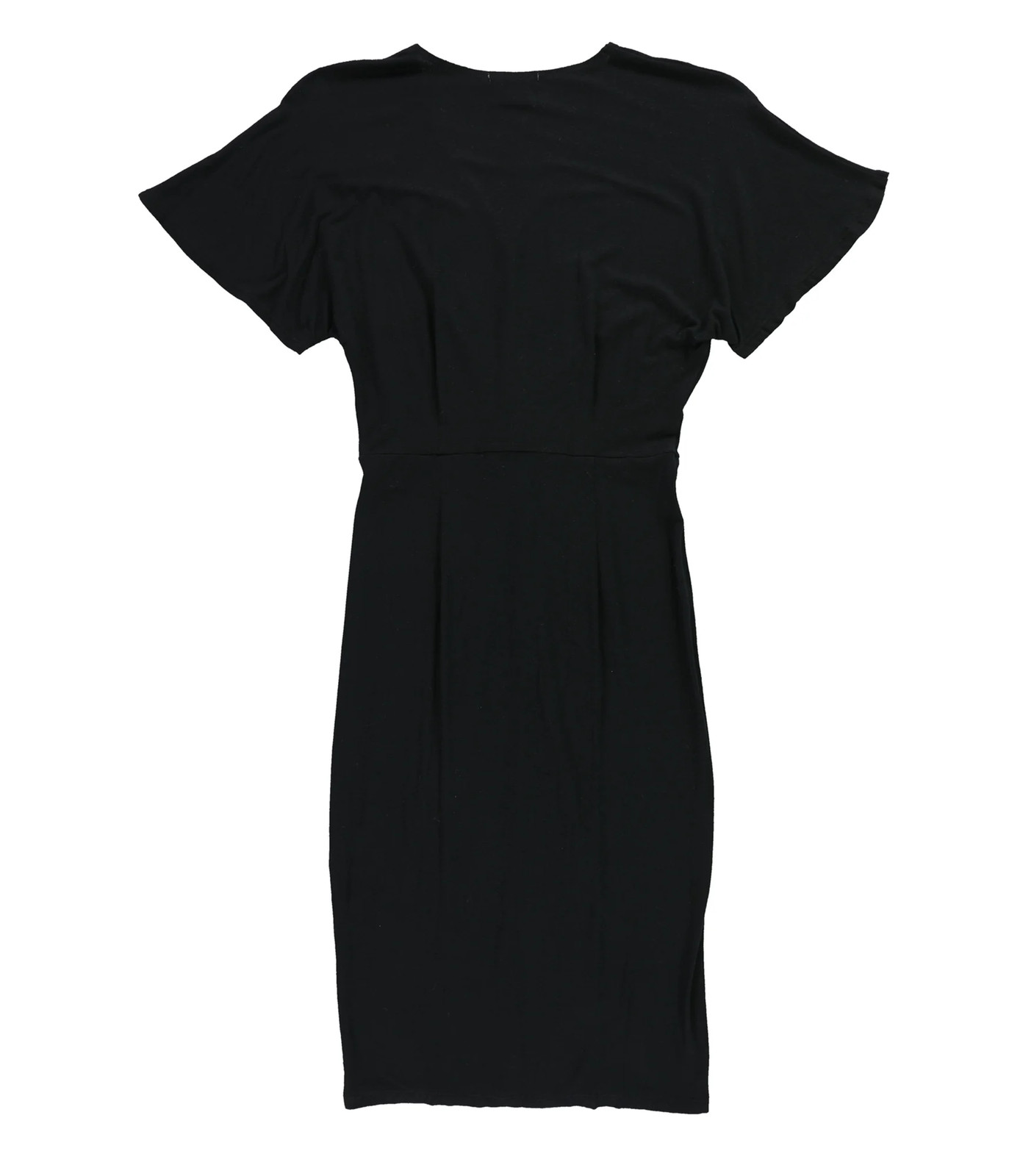bar III Womens Twist Front Sheath Shirt Dress, deepblack, L